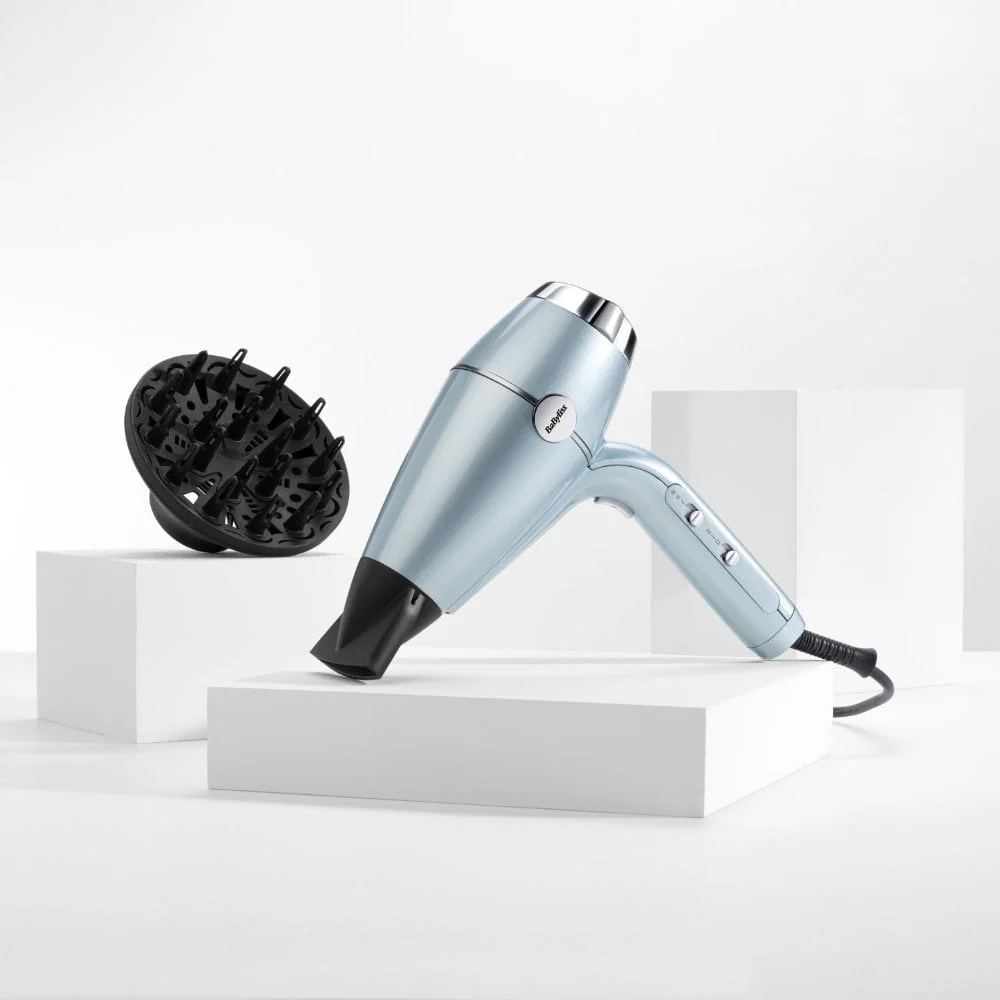 BaByliss Hydro Fusion Anti-Frizz 2100 Hair Dryer Ice 5573U - Image 10