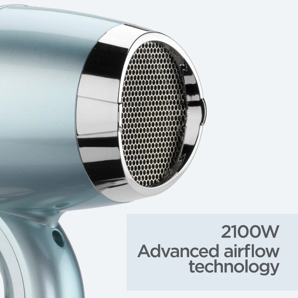 BaByliss Hydro Fusion Anti-Frizz 2100 Hair Dryer Ice 5573U - Image 3