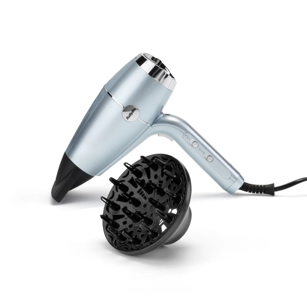 BaByliss Hydro Fusion Anti-Frizz 2100 Hair Dryer Ice 5573U - Image 8