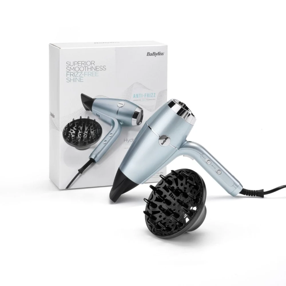BaByliss Hydro Fusion Anti-Frizz 2100 Hair Dryer Ice 5573U - Image 9