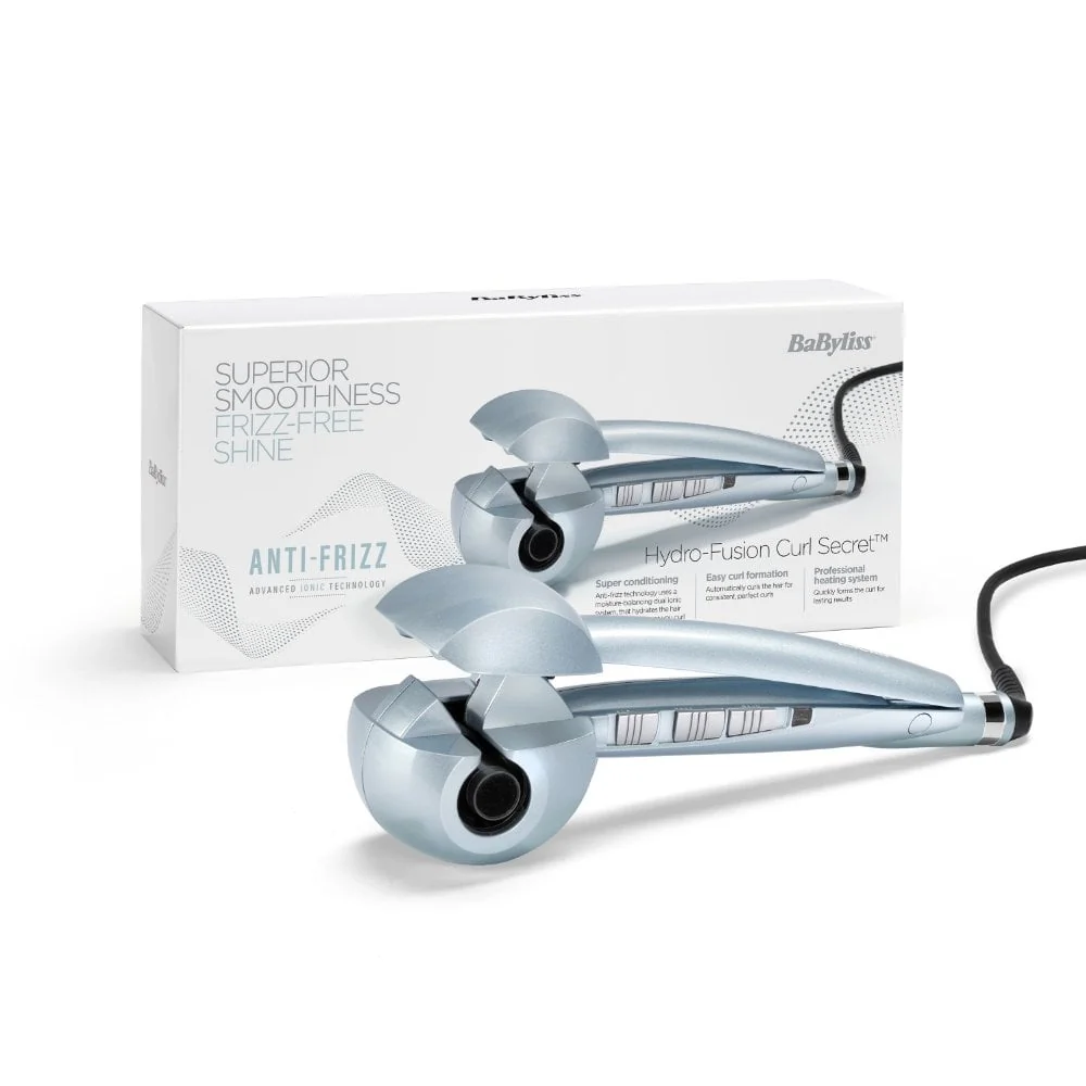 BaByliss Hydro Fusion Anti-Frizz Curl Secret Ceramic Curler Ice C1700 - Image 7