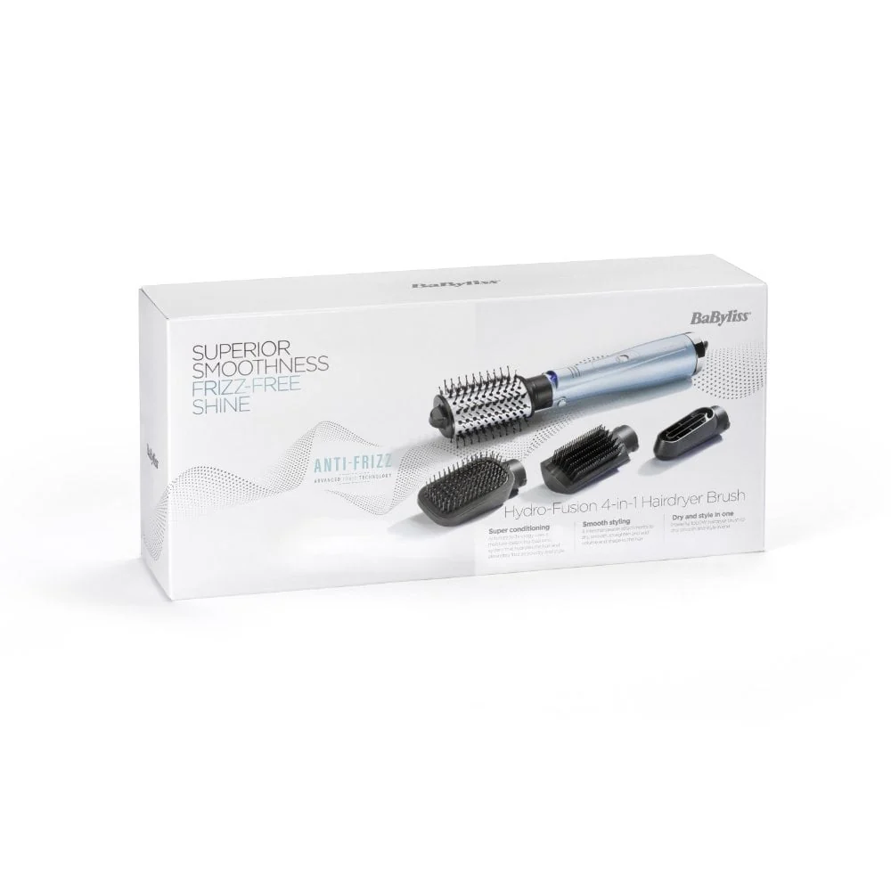 BaByliss Hydro Fusion Smooth & Shape Anti-Frizz 4-In-1 Hair Dryer Brush 2774U - Image 11