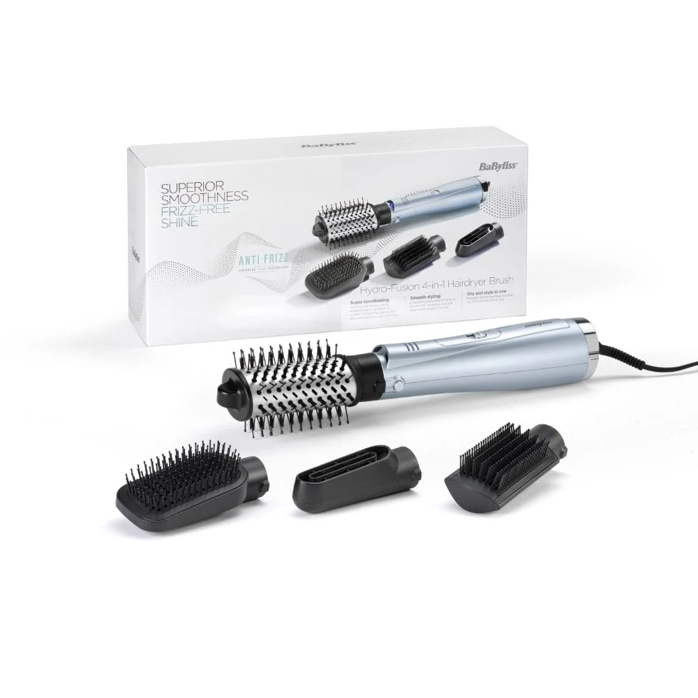 BaByliss Hydro Fusion Smooth & Shape Anti-Frizz 4-In-1 Hair Dryer Brush 2774U - Image 5