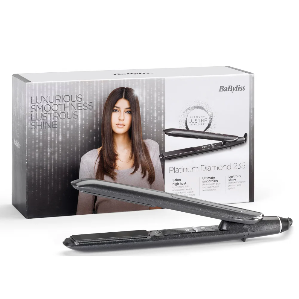 BaByliss Platinum Diamond 235 Hair Straightener 2590DU - Image 6