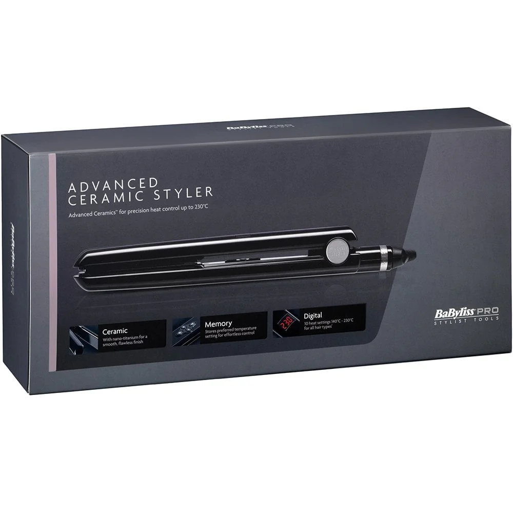 Babyliss Pro Advanced Ceramic Styler Hair Straightener - Image 5