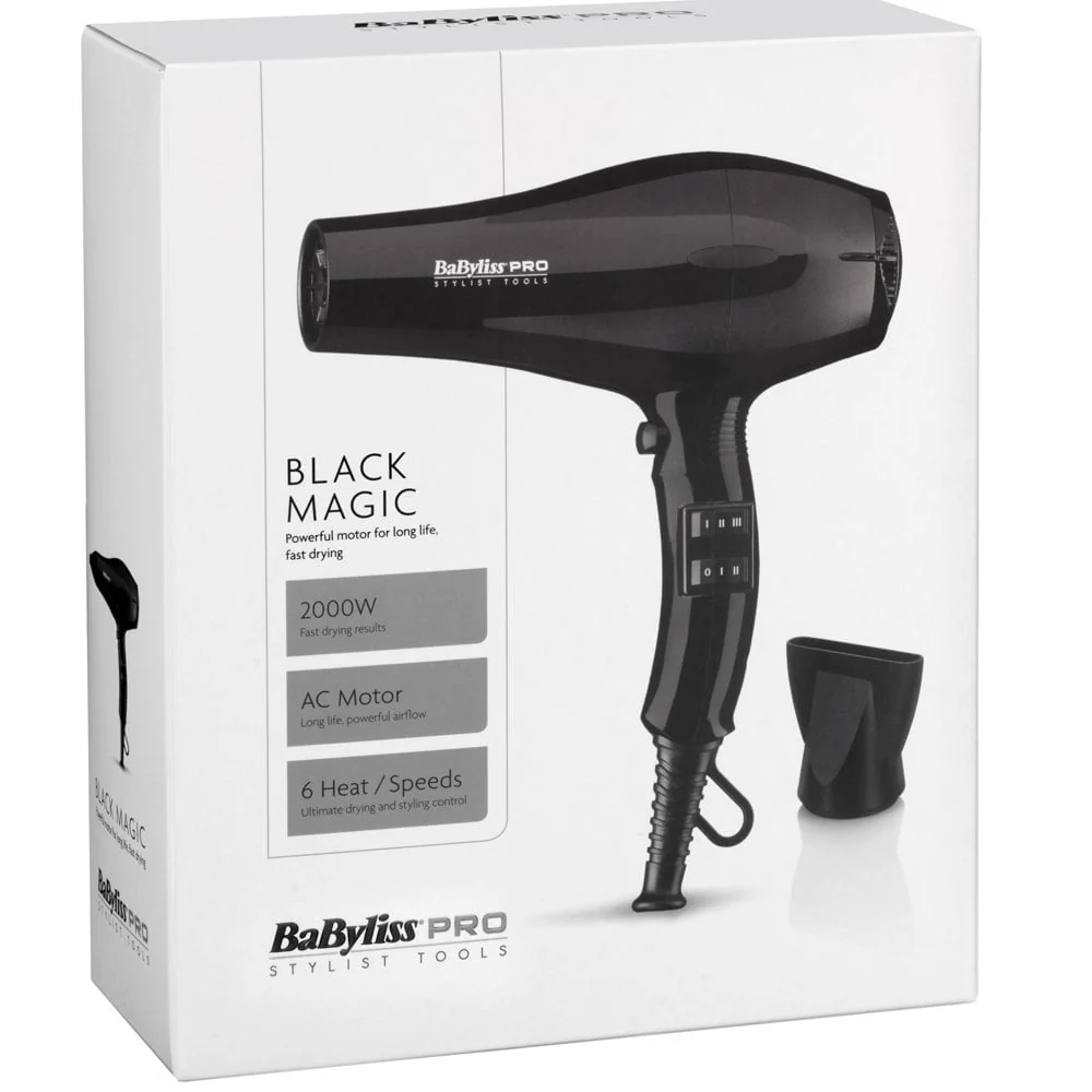 Babyliss Pro Black Magic 2000w Hair Dryer - Image 3