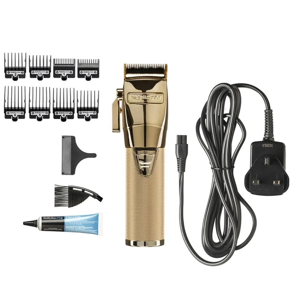 Babyliss Pro Cordless Super Motor Hair Clipper Gold - Image 3