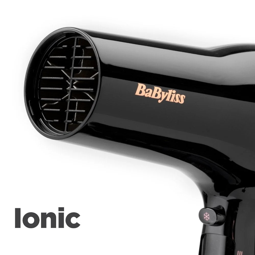 BaByliss Rose Lustre 2400 Hair Dryer Black 5736DU - Image 4
