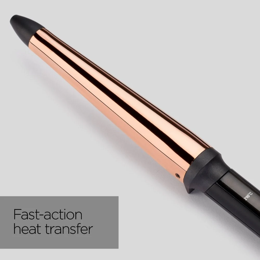 BaByliss Titanium Brilliance Conical Wand 19-32mm Rose Gold 2358U - Image 5