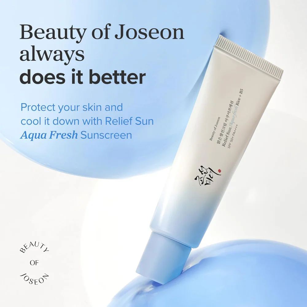 Beauty Of Joseon Relief Sun Aqua-Fresh Rice + B5 Sunscreen PA++++ SPF50+ 50ml - Image 3