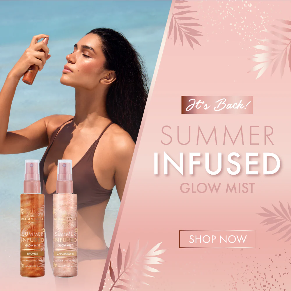 Bellamianta Summer Infused Glow Mist Champagne 100ml - Image 3