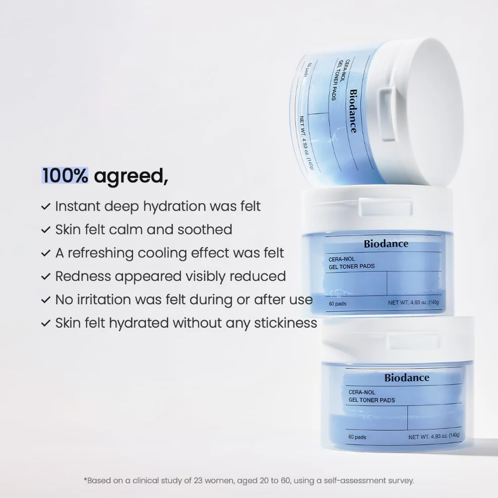 Biodance Cera-Nol Gel Toner Pads x60 - Image 4