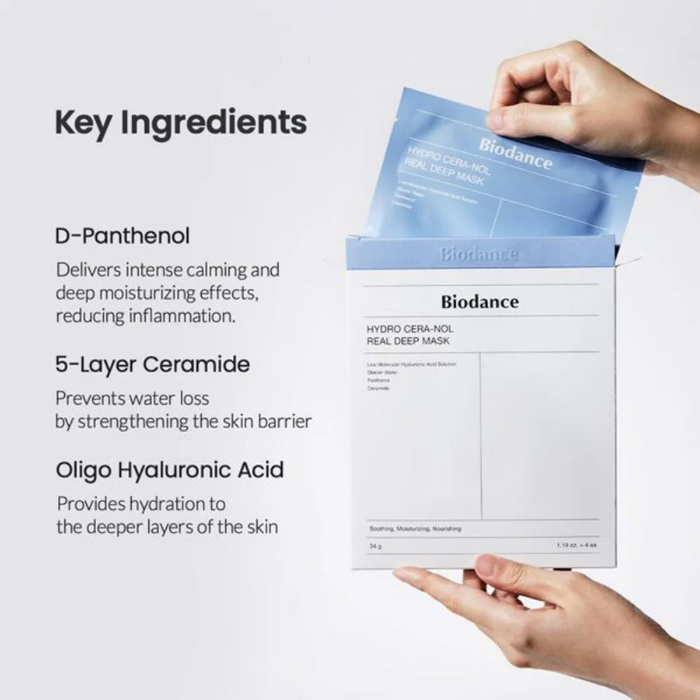 Biodance Hydro Cera-Nol Real Deep Mask Pack 4 x 34g - Image 3