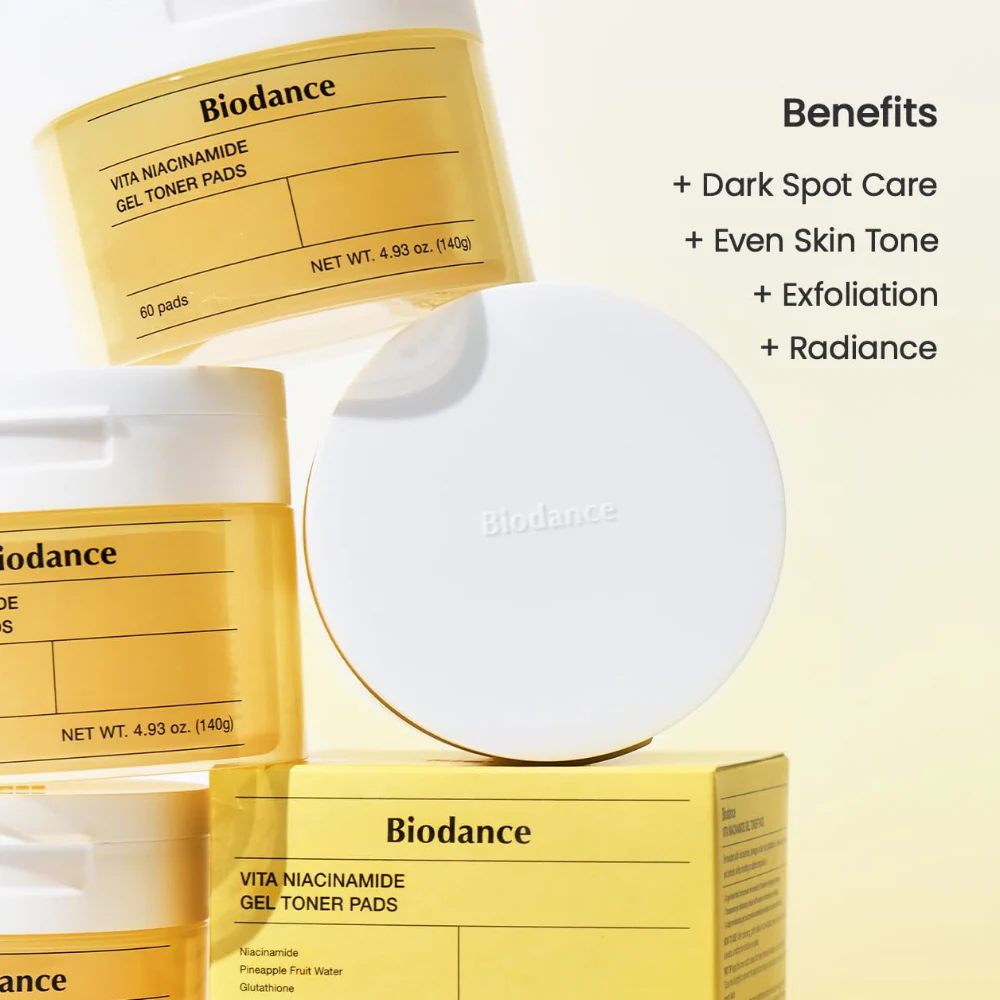 Biodance Vita Niacinamide Gel Toner Pads x60 - Image 3