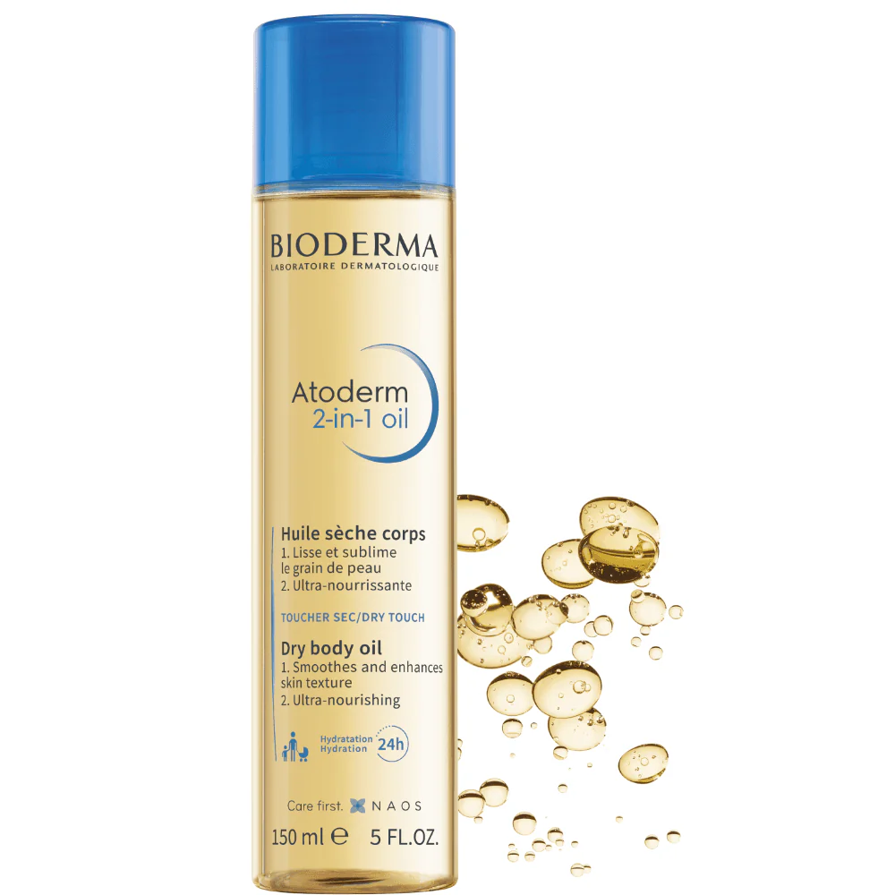Bioderma Atoderm 2-In-1 Ultra Nourishing Dry Body Oil 150ml - Image 2