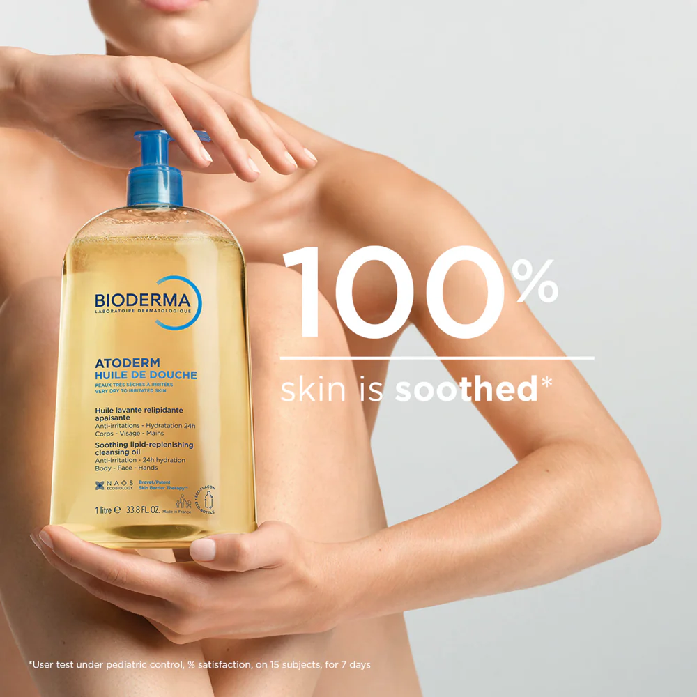Bioderma Atoderm Soothing Lipid-Replenishing Cleansing Shower Oil 500ml - Image 2