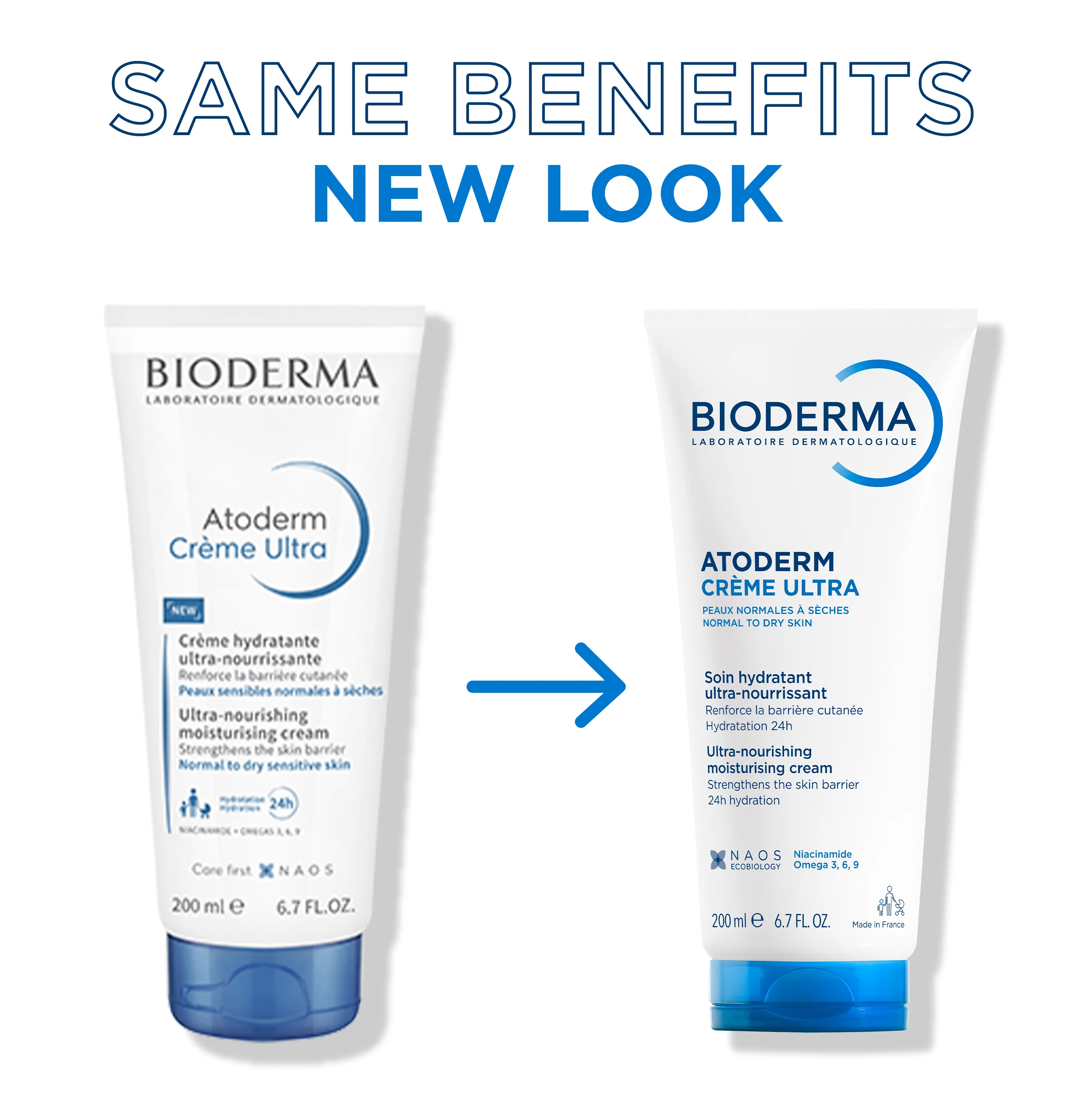 Bioderma Atoderm Ultra Nourishing Facial Moisturising Cream 200ml - Image 3