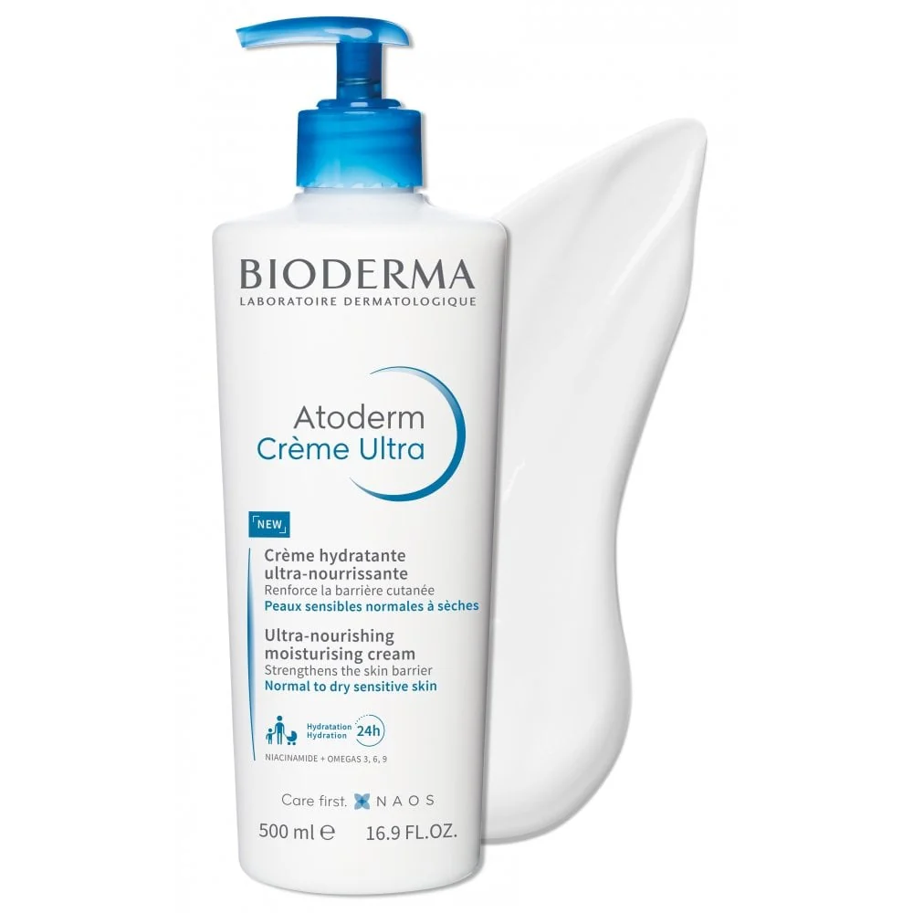 Bioderma Atoderm Ultra Nourishing Facial Moisturising Cream 500ml - Image 2