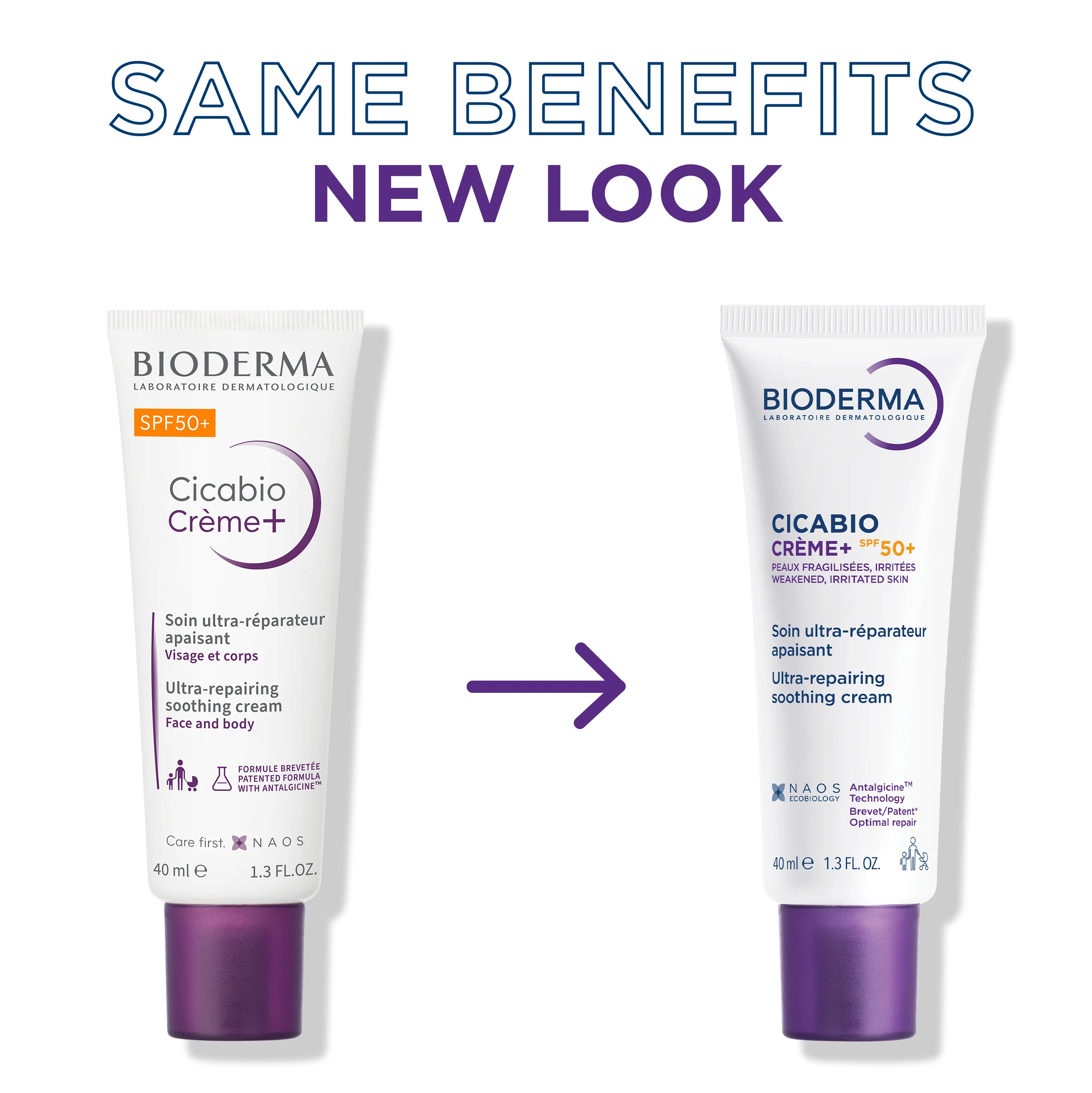 Bioderma Cicabio Cream Ultra-Repairing Soothing Cream SPF50+ 40ml - Image 4