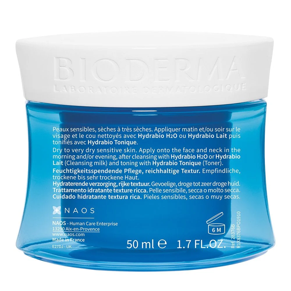 Bioderma Hydrabio Creme Rich Moisturising Cream 50ml - Image 3