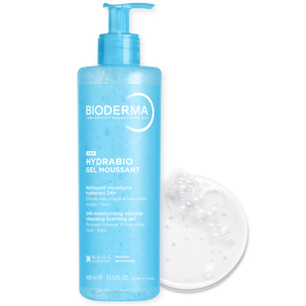 Bioderma Hydrabio Gel Moussant Moisturising Micellar Cleansing Foaming Gel 400ml - Image 2