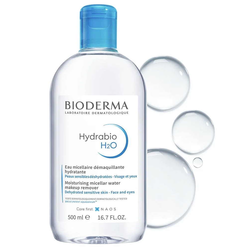 Bioderma Hydrabio H2O Moisturising Micellar Makeup Removing Cleanser 500ml - Image 2