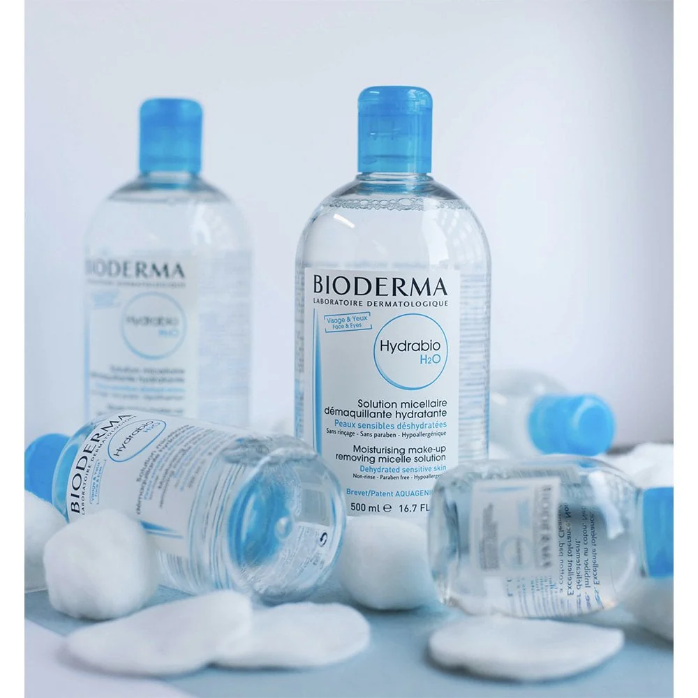 Bioderma Hydrabio H2O Moisturising Micellar Makeup Removing Cleanser 500ml - Image 6