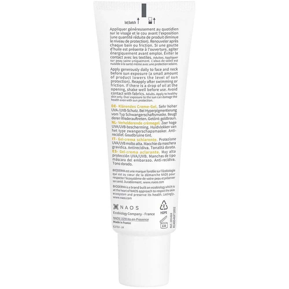 Bioderma Photoderm Max Very High Protection Golden Tinted Clarifying Gel-Cream SPF50+ 40ml - Image 2