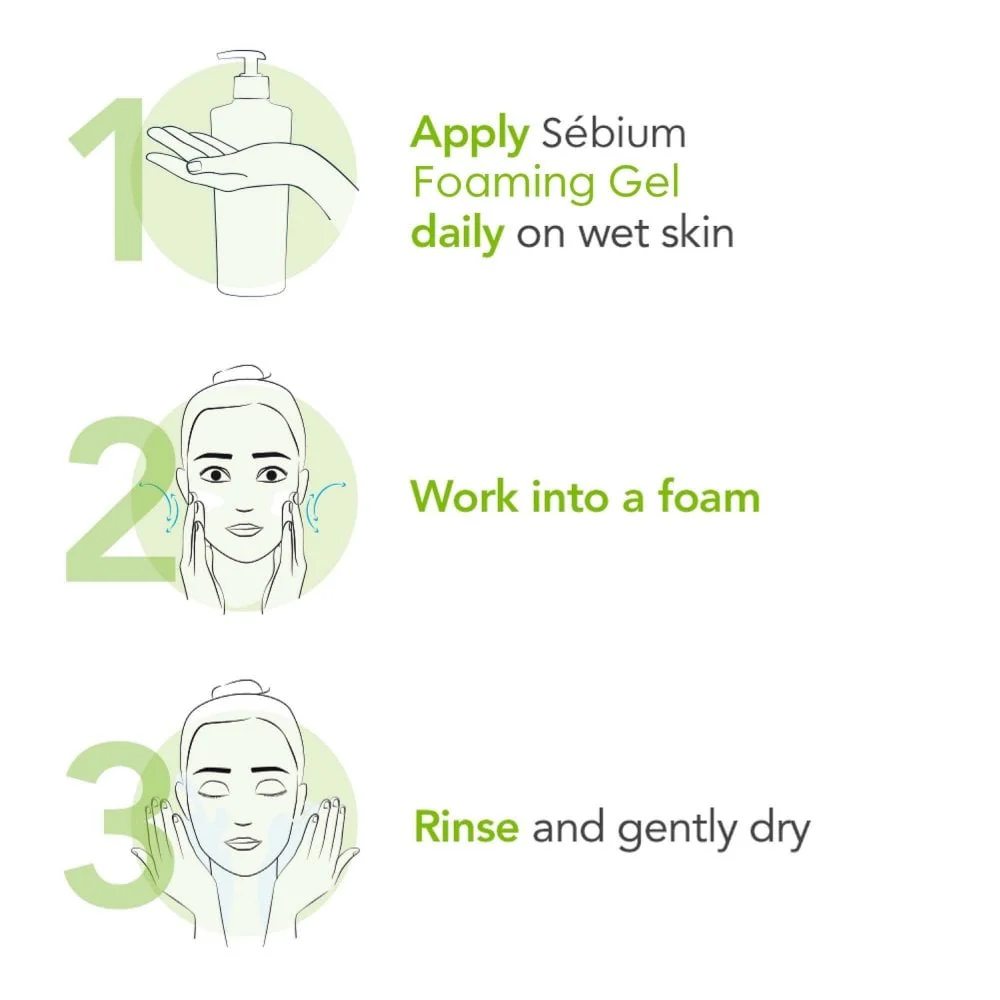 Bioderma Sebium Purifying Cleansing Foaming Gel 200ml - Image 4