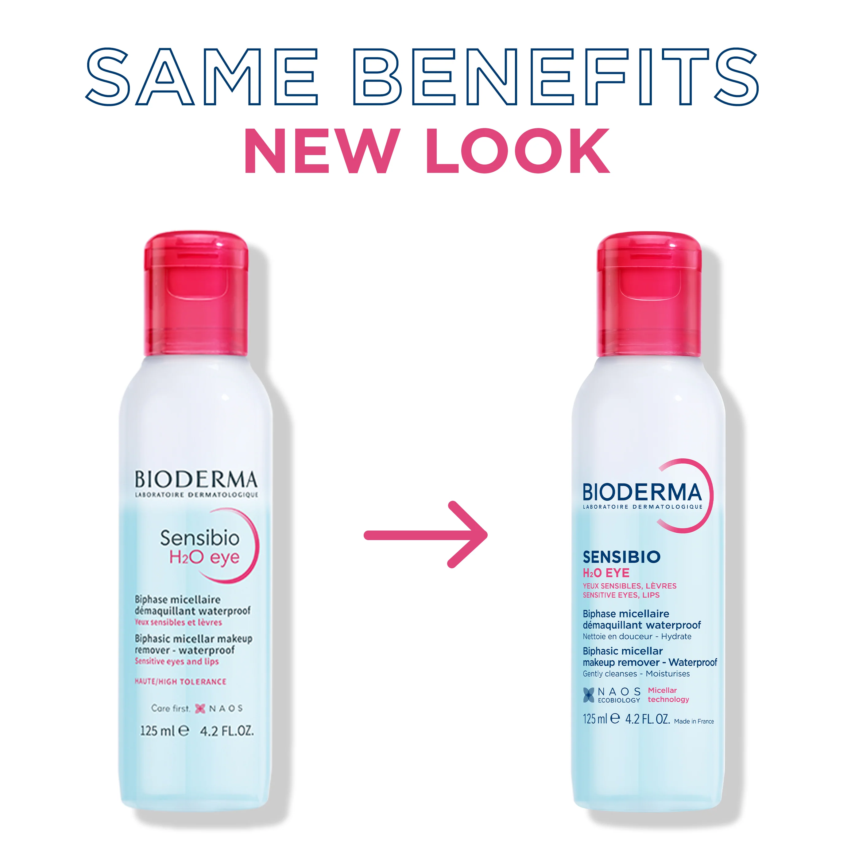 Bioderma Sensibio H2O Eye Biphasic Micellar Makeup Remover 125ml - Image 3