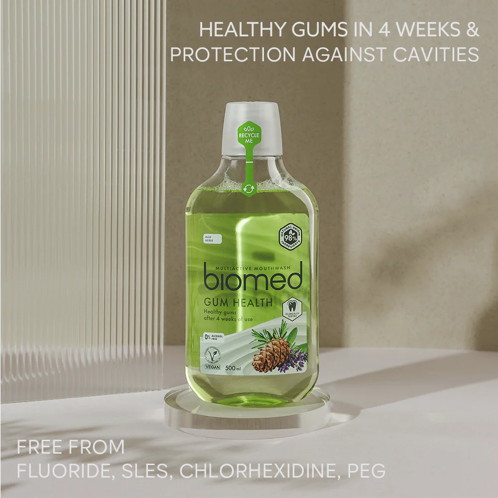 Biomed 98% Natural Gum Health Multiactive Mouthwash 500ml - Image 2