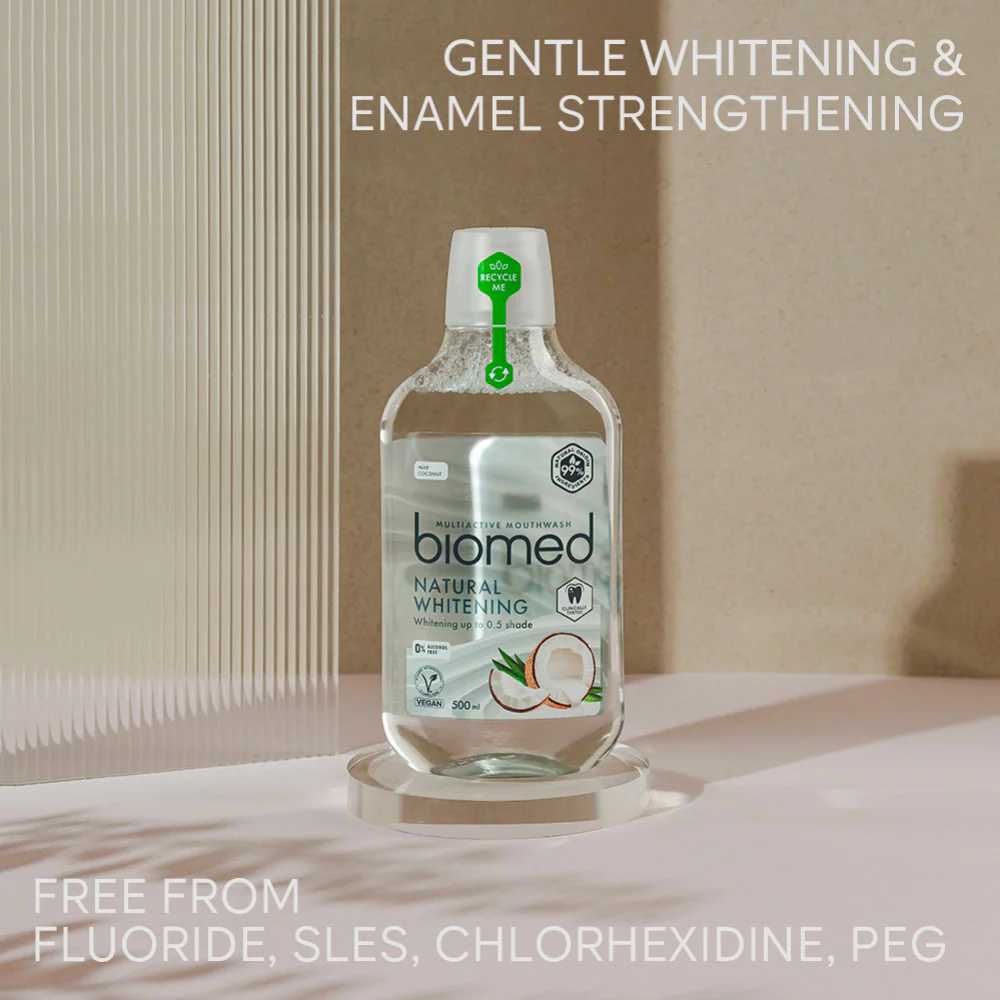 Biomed 99% Natural Whitening Multiactive Mouthwash 500ml - Image 2