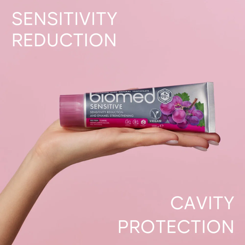 Biomed Sensitive 98% Natural Sensitivity Reduction & Enamel Strengthening Toothpaste 100g - Image 2