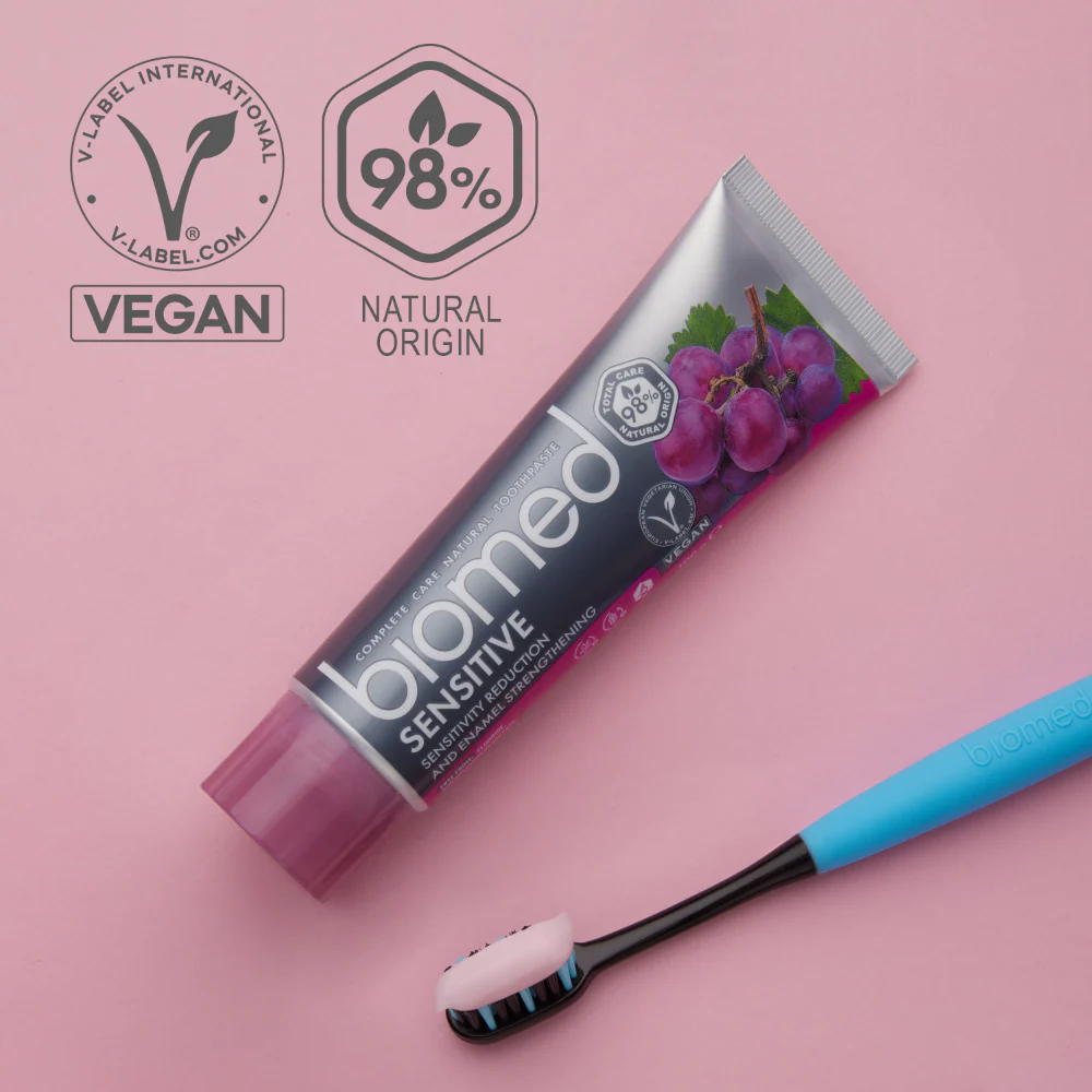 Biomed Sensitive 98% Natural Sensitivity Reduction & Enamel Strengthening Toothpaste 100g - Image 3