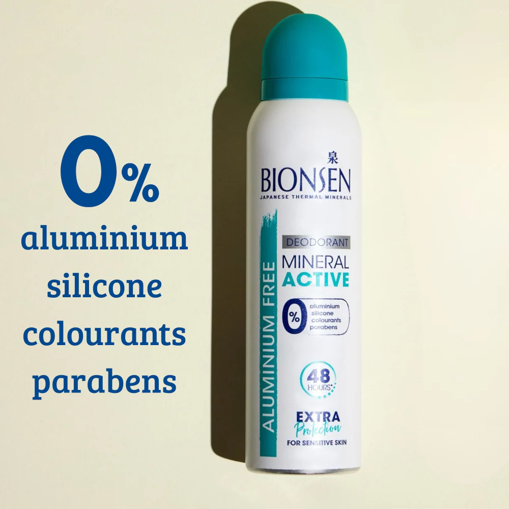 Bionsen Mineral Active Deodorant Aerosol Spray 150ml - Image 2