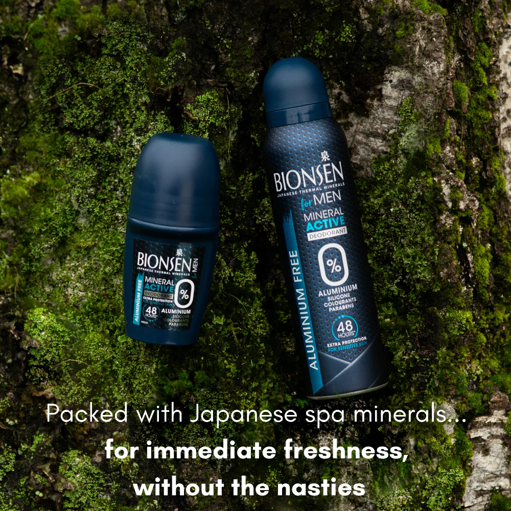 Bionsen Mineral Active Deodorant Aerosol Spray For Men 150ml - Image 5