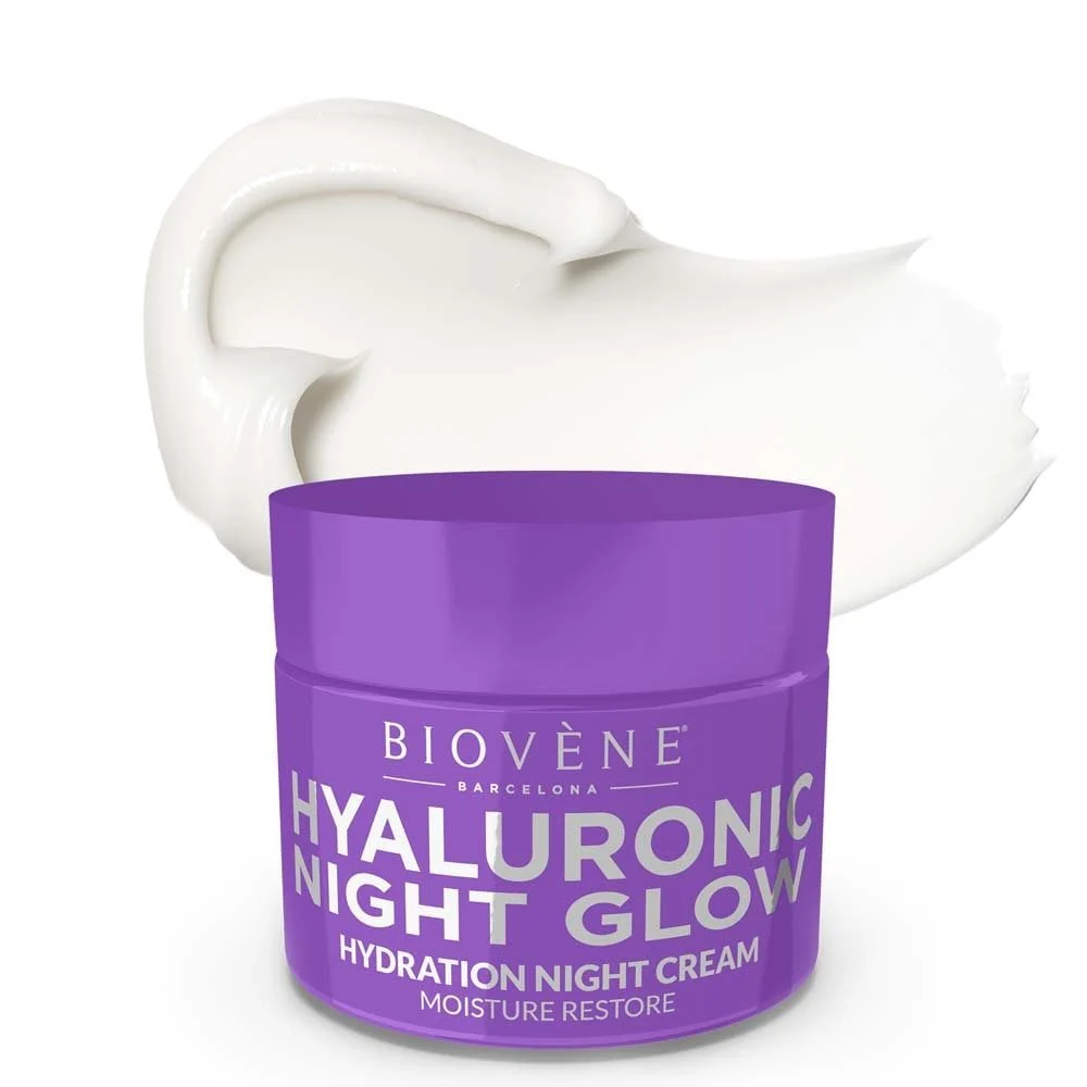 Biovene Hyaluronic Night Glow Moisture Restore Hydration Night Cream 50ml - Image 3