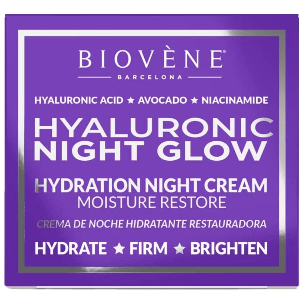 Biovene Hyaluronic Night Glow Moisture Restore Hydration Night Cream 50ml - Image 5