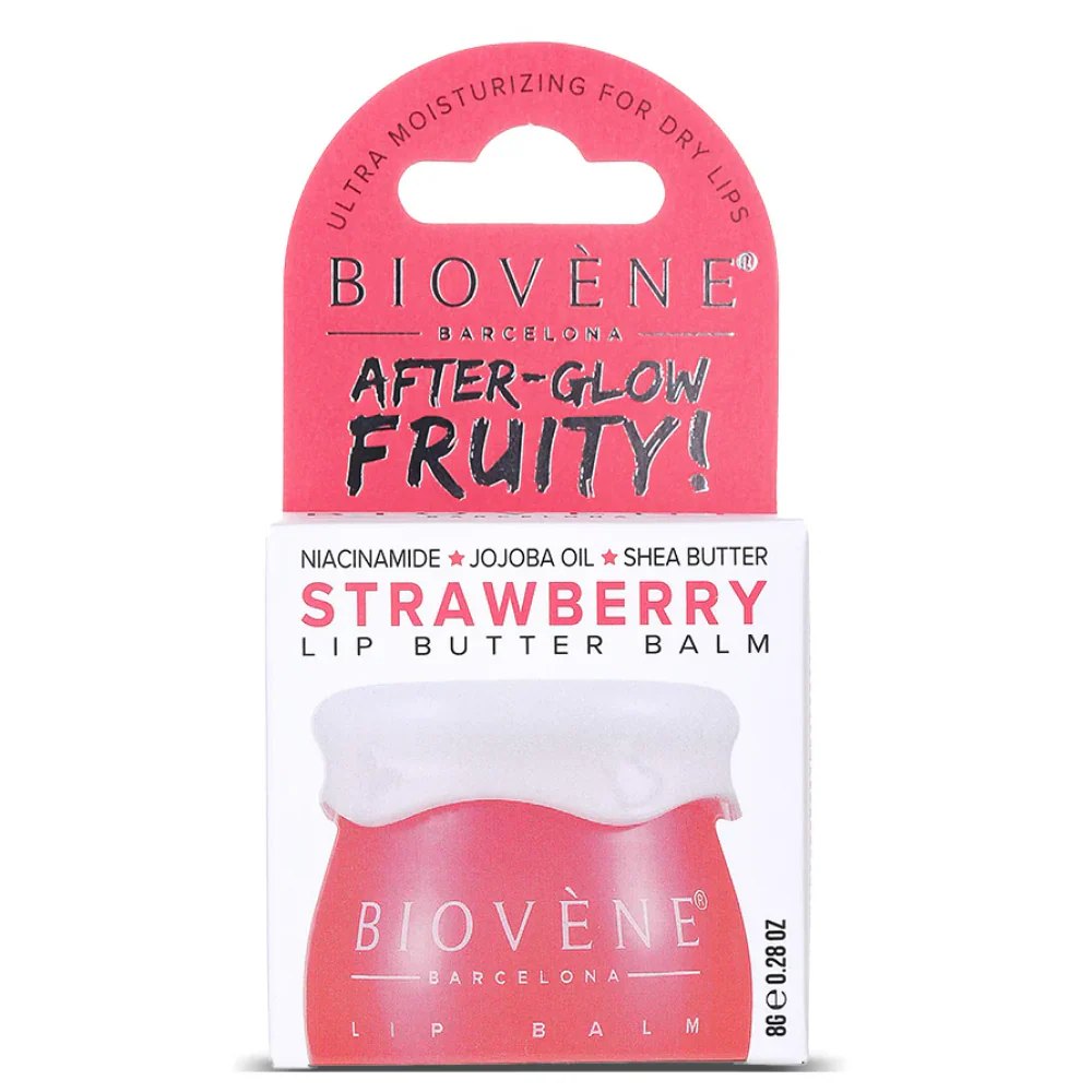 Biovene Strawberry + Niacin Lip Butter Balm After-Glow Fruity 8g - Image 2