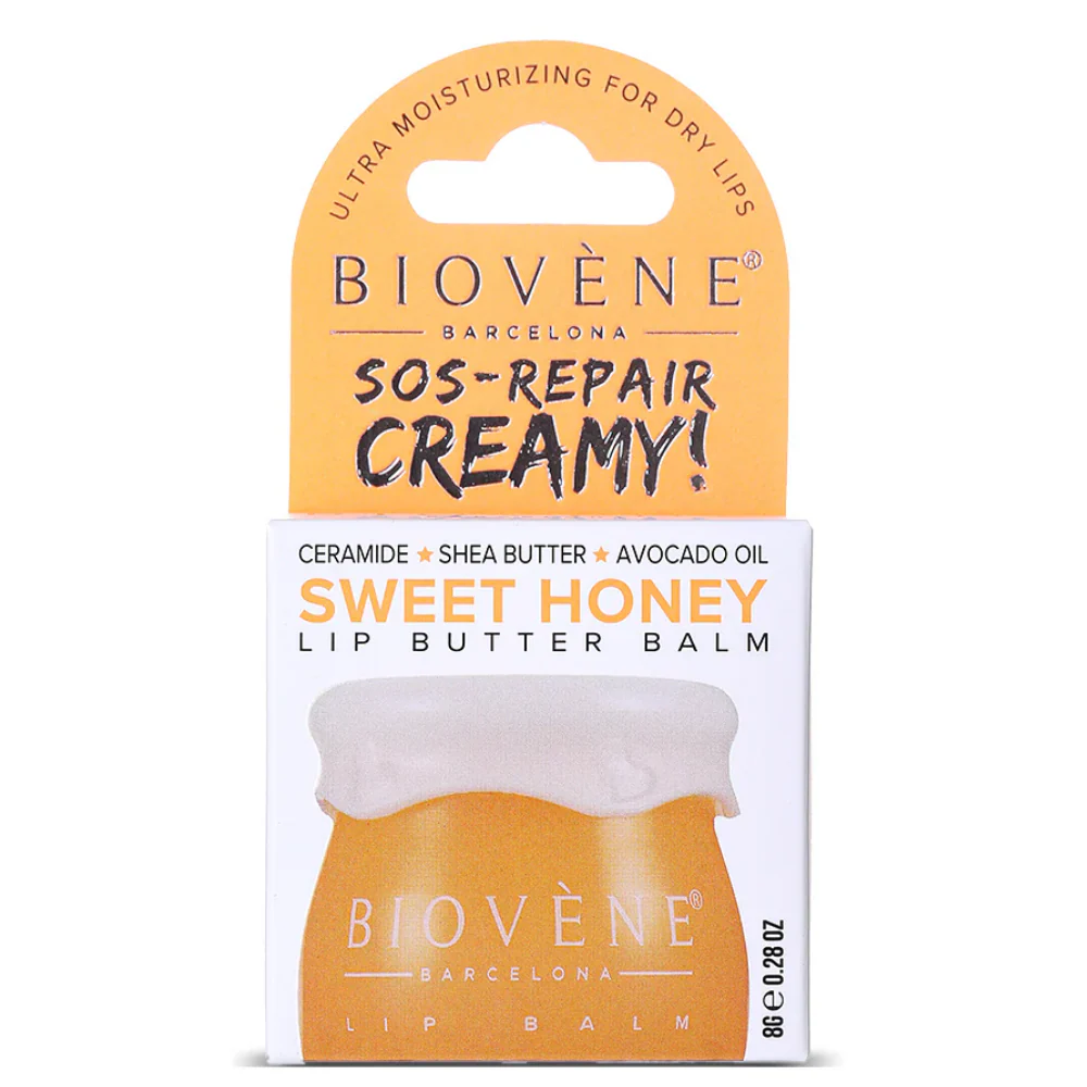 Biovene Sweet Honey + Ceramide Lip Butter Balm SOS-Repair Creamy 8g - Image 2