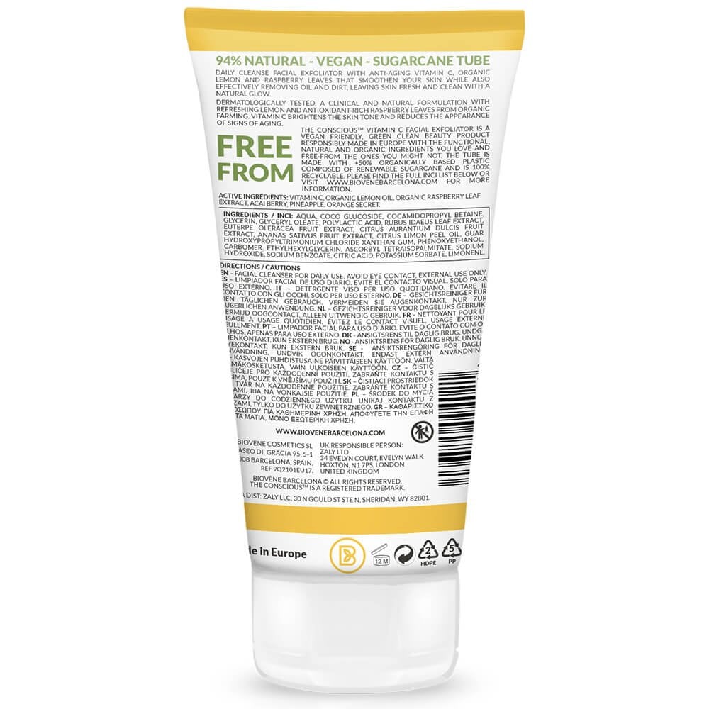 Biovene The Conscious No. 1 Vitamin C Anti-Wrinkle Glow Recovery Facial Exfoliator 150ml - Image 2