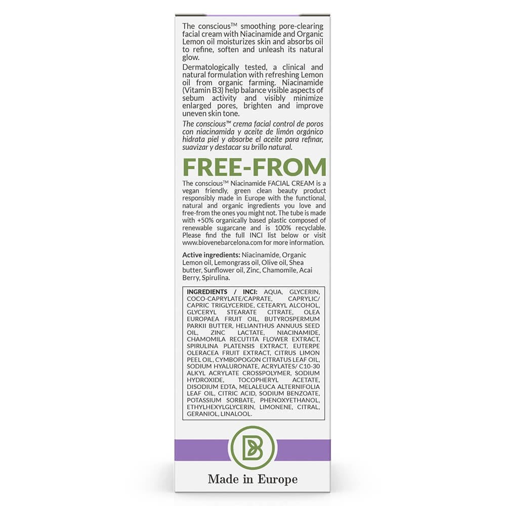 Biovene The Conscious No. 6 Niacinamide Pore-Clearing Moisturising Treatment Cream 50ml - Image 5