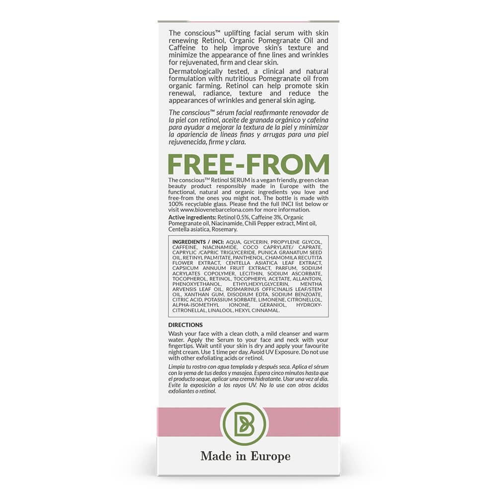Biovene The Conscious No. 7 Retinol Anti-Wrinkle Firming Treatment Night Serum 30ml - Image 4