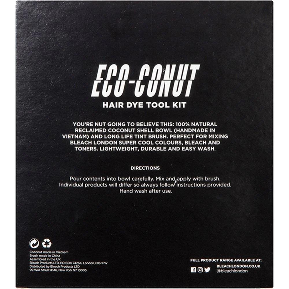 Bleach London Eco-Conut Bowl & Brush Kit - Image 3