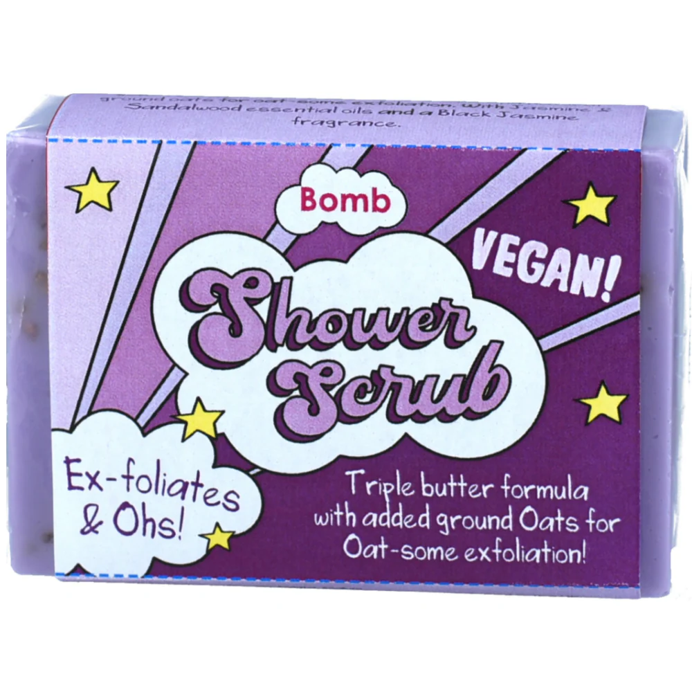 Bomb Cosmetics Ex-Foliates & Oh's Solid Shower Scrub Bar - Image 2