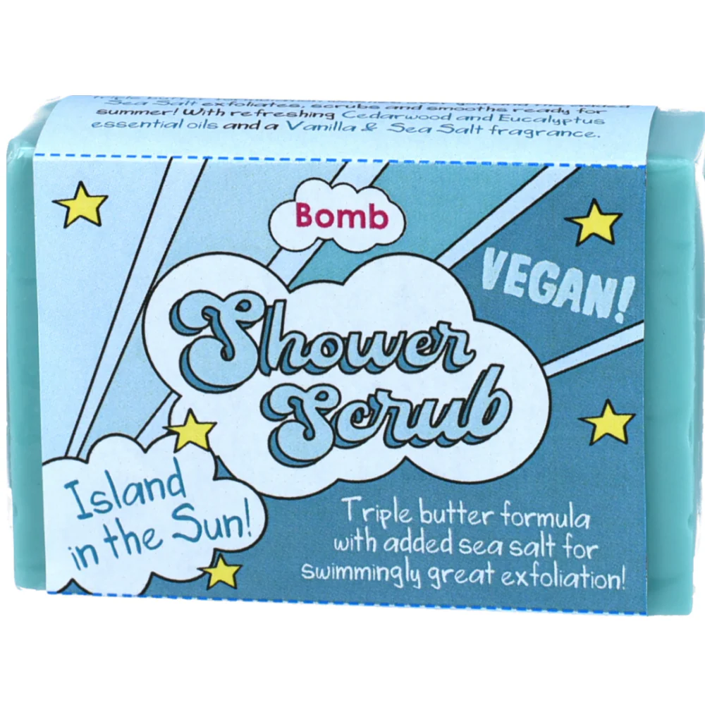 Bomb Cosmetics Island In The Sun Solid Shower Scrub Bar - Image 2
