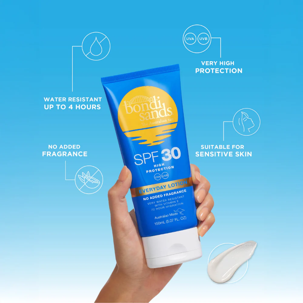 Bondi Sands Everyday Sunscreen Lotion Fragrance-Free SPF30 150ml - Image 2