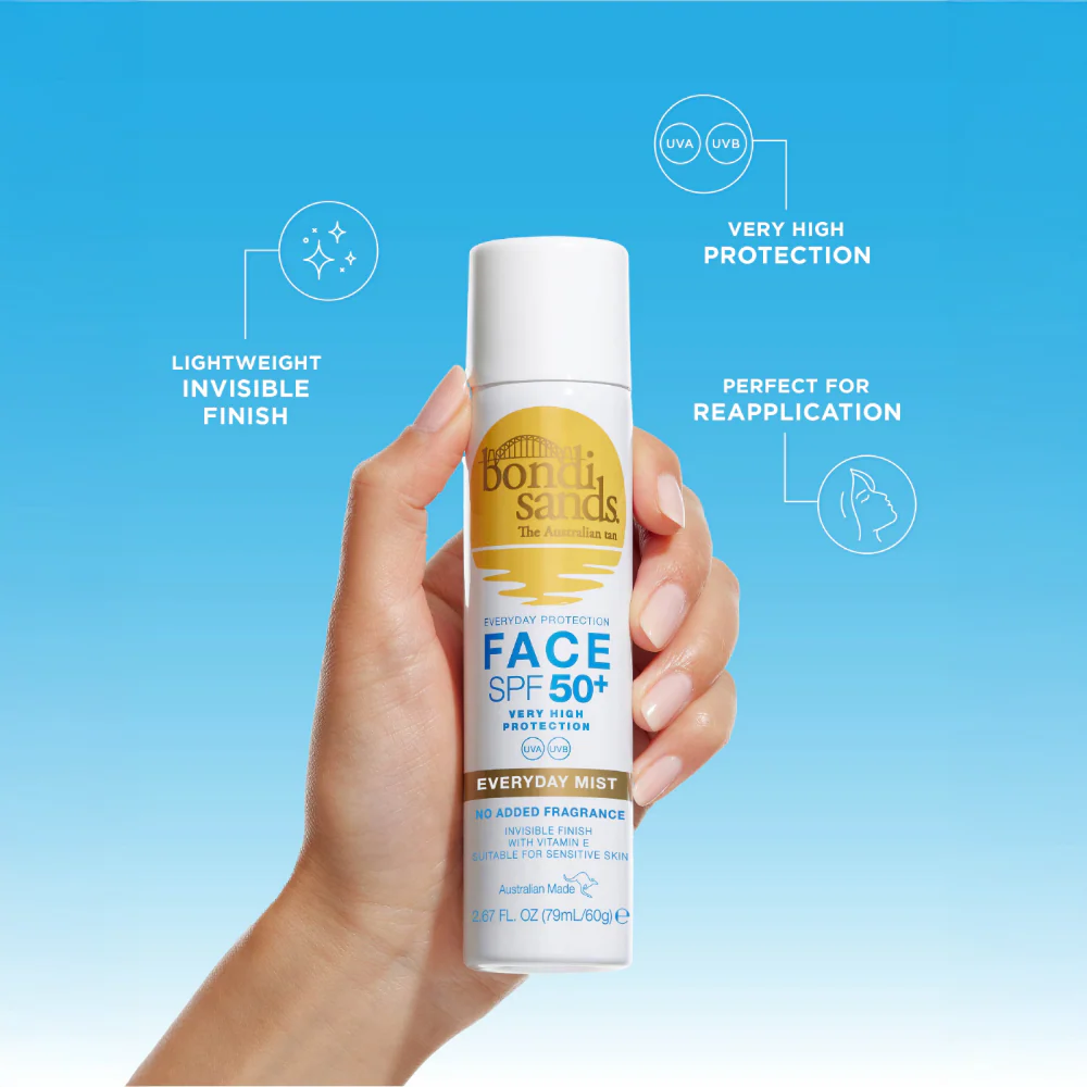 Bondi Sands Everyday Sunscreen Mist Fragrance-Free SPF50+ 160g - Image 2