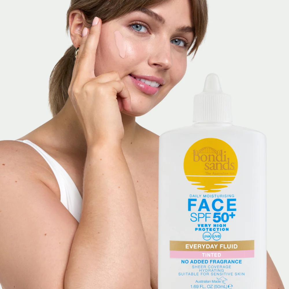 Bondi Sands Everyday Tinted Face Fluid Fragrance-Free SPF50+ 50ml - Image 4