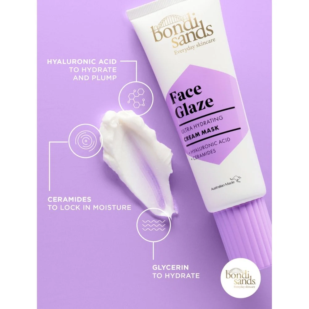Bondi Sands Face Glaze Ultra Hydrating Cream Mask 75ml - Image 5
